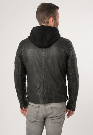 Gipsy Jenno Leather Jacket - Vintage Black