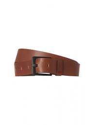 No Excess Wide leather Belt - Camel