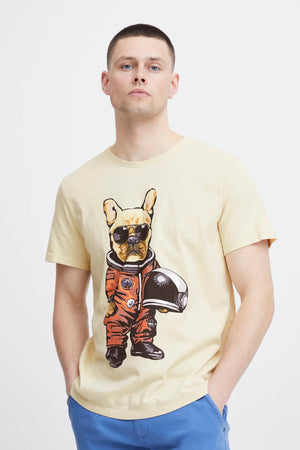 Blend Space Pug Tee - Oyster Grey