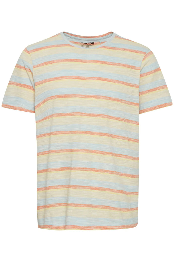 Blend Stripes Tee - Cashmere Blue