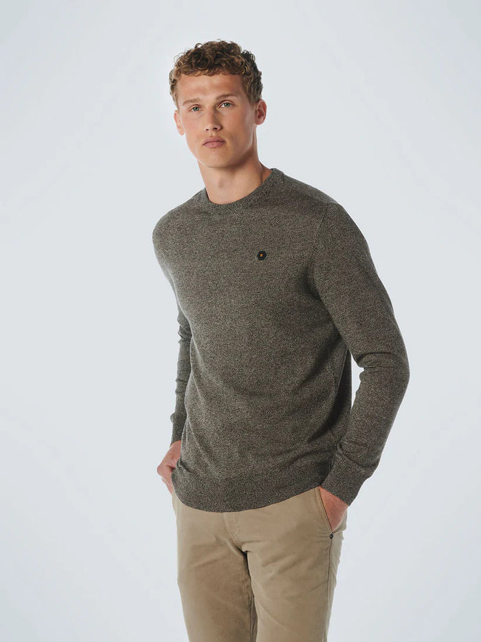 No Excess Pull Over Crew Neck - Stone