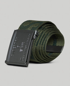 Superdry Vintage Utility Webbing Belt - Army Green