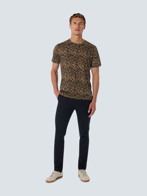 No Excess AOP Garment Dyed Tee - Khaki