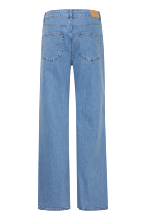 Pulz Jeans Maeve Ultra High Wide Leg - Light Denim