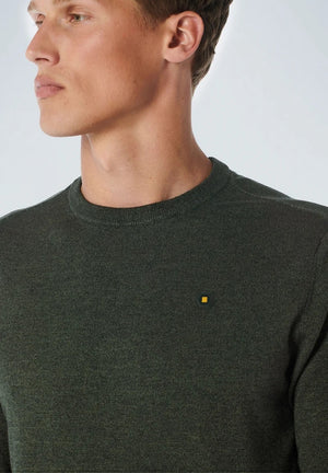 No Excess Pull Over Crew Neck - Dark Green