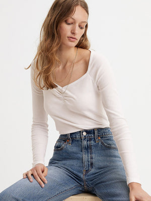 Levi's Heavenly Long Sleeve Top - White +