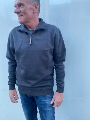Lifestyle By LFD 1/4 Zip Crew Jersey - Charcoal