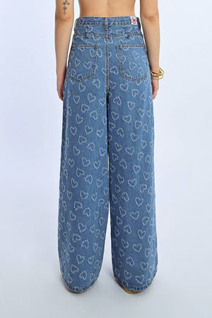 Lili Sidonio Wide Leg Jean - Heart Denim