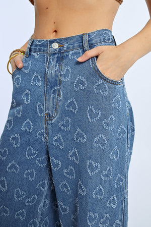 Lili Sidonio Wide Leg Jean - Heart Denim