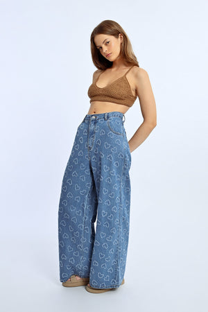 Lili Sidonio Wide Leg Jean - Heart Denim