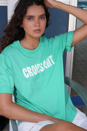 Lili Sidonio Croissant Tee - Green