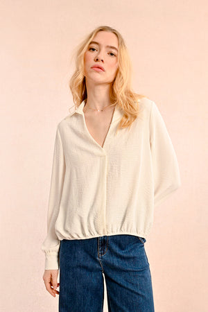 Molly Bracken Woven Blouse - Off White