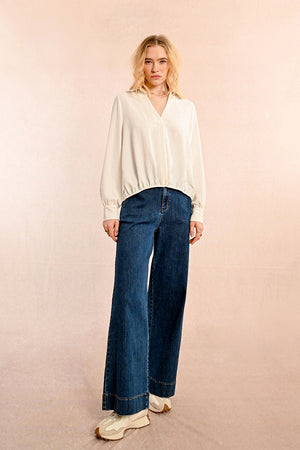 Molly Bracken Woven Blouse - Off White