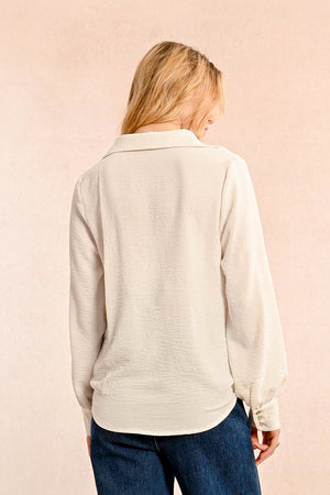 Molly Bracken Woven Blouse - Off White