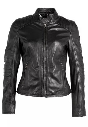 Gipsy Junifer Leather Jacket - Black
