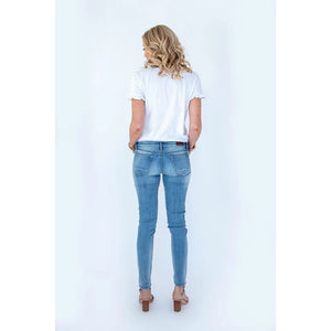 Cult of Individuality Zen Mid Rise Skinny - Crest