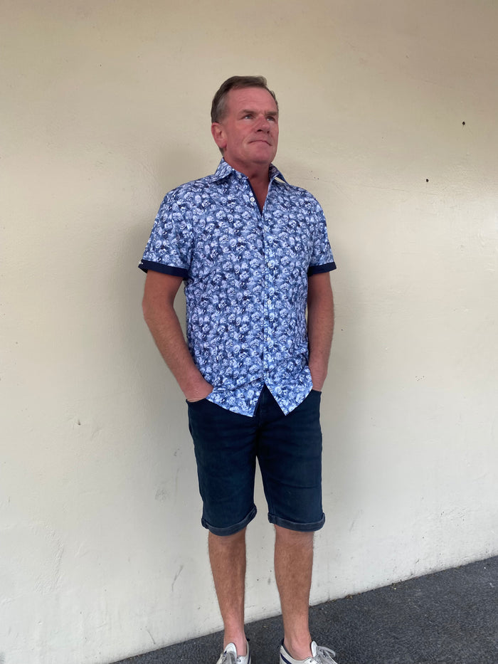 LFD Concept Short Sleeve Shirt  - Navy