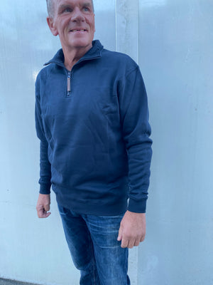 Lifestyle By LFD 1/4 Zip Crew Jersey - Navy