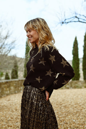 Molly Bracken Knitted Sweater - Black
