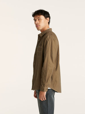 Lee Jeans Worker Long Sleeve Shirt - Brushed Brown