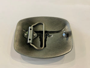 Mr Jenkins Bull Head Belt Buckle - Silver
