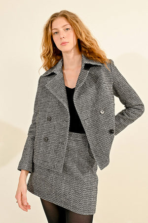 Molly Bracken Woven Jacket - Black