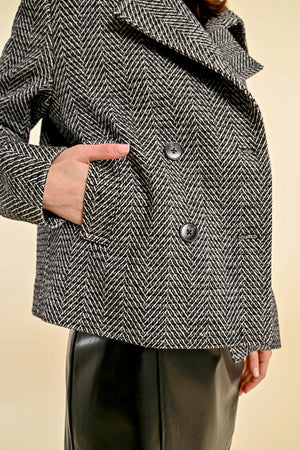 Molly Bracken Woven Jacket - Black