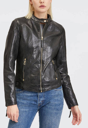 Gipsy Aneta Leather Jacket - Black