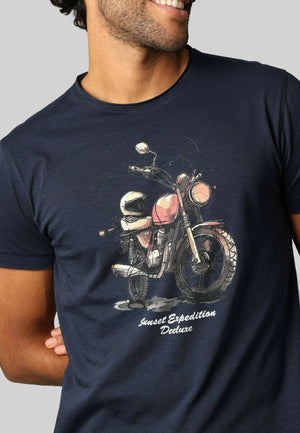Deeluxe Kinan Slim Tee - Navy