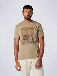 No Excess Multi Coloured Yarn Dyed Tee - Sand