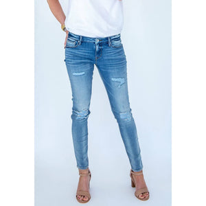 Cult of Individuality Zen Mid Rise Skinny - Crest