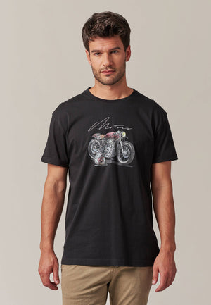 Deeluxe Motorcycle Tee - Black