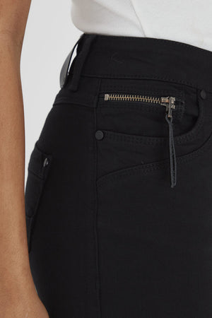 Pulz Jeans Karolina High Rise Straight - Stay Black