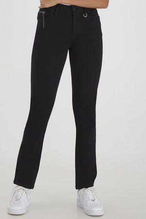 Pulz Jeans Karolina High Rise Straight - Stay Black