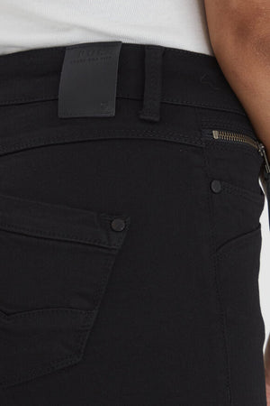 Pulz Jeans Karolina High Rise Straight - Stay Black