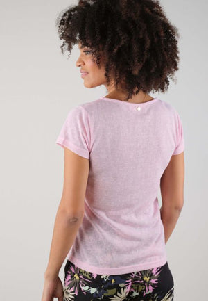 Deeluxe Glitter Tee - Antic Pink