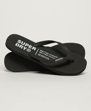 Superdry Studios Vegan Flip Flops - Black