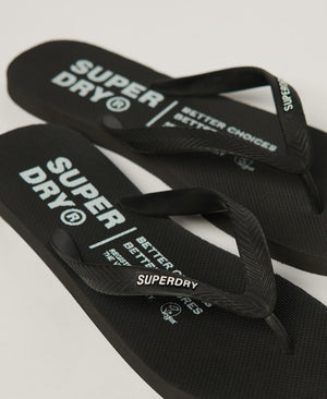 Superdry Studios Vegan Flip Flops - Black