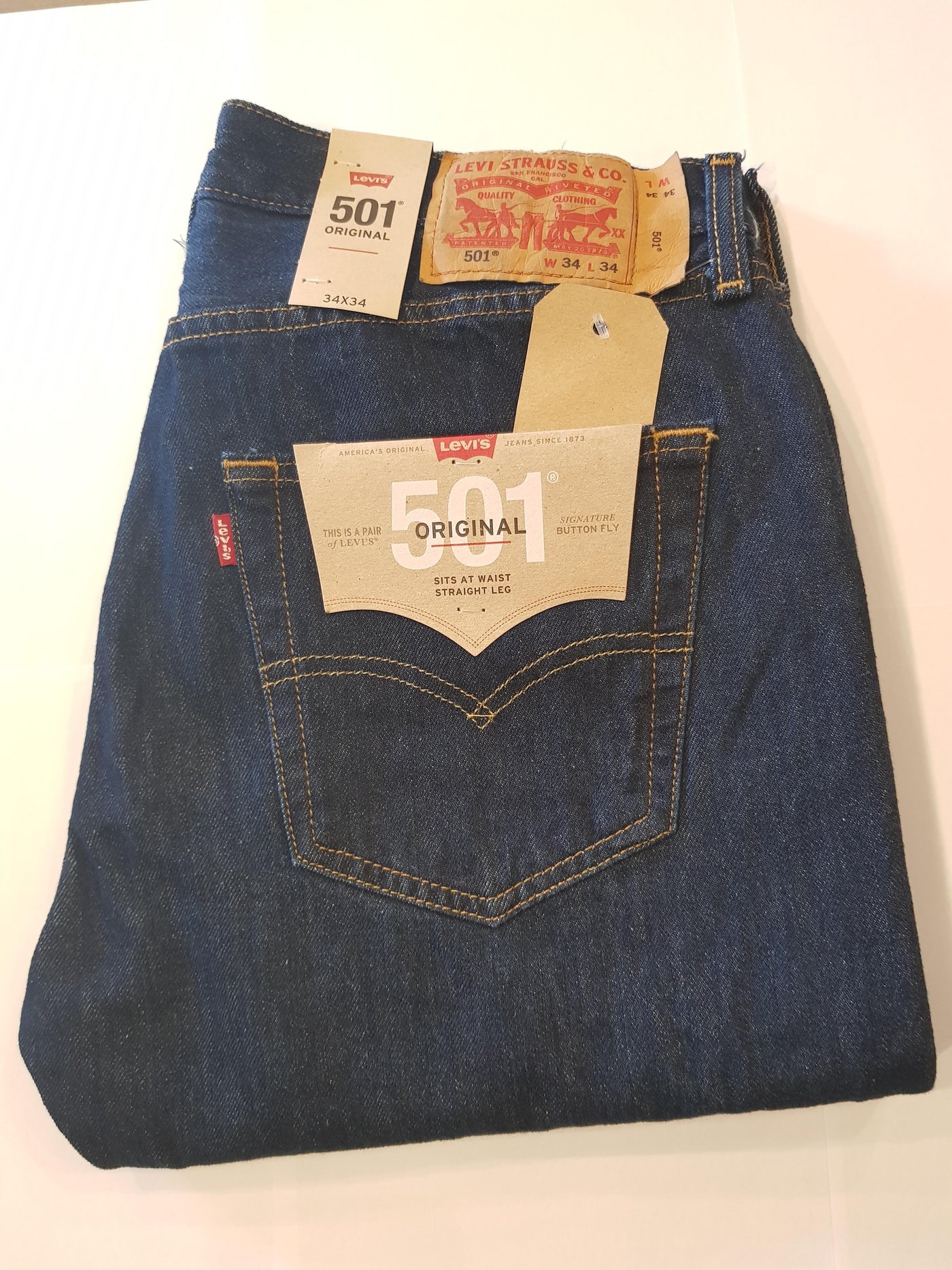 Levi Rinse Blue Levi's 501 Straight - Rinse Blue – Texas Radio Hamilton