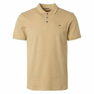 No Excess Solid Stretch Polo - Stone