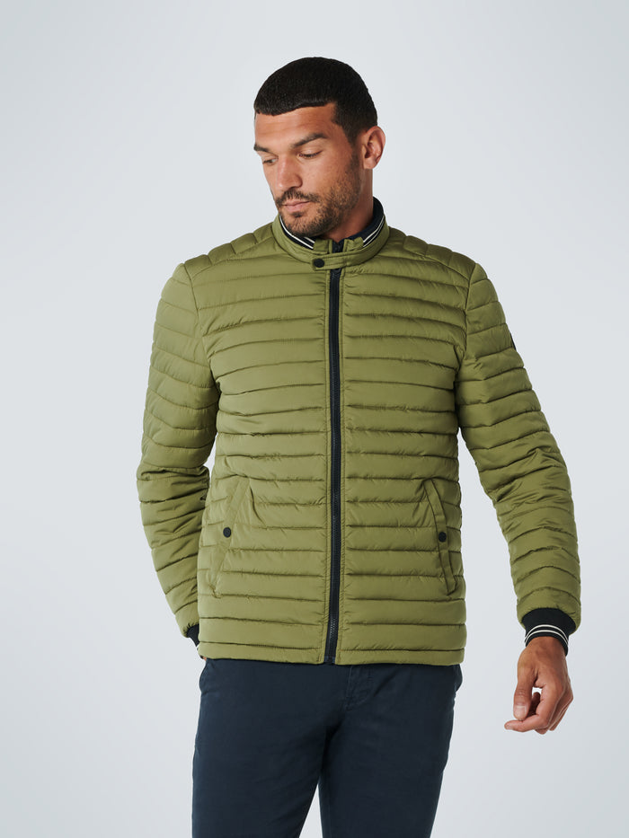 No Excess Slim Fit Woven Jacket - Sage Green