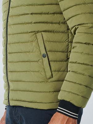 No Excess Slim Fit Woven Jacket - Sage Green