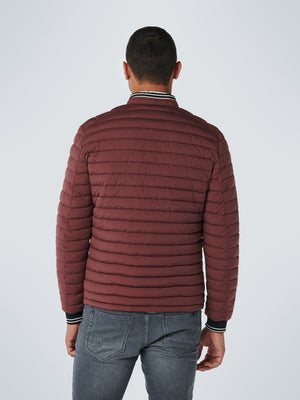 No Excess Slim Fit Woven Jacket - Port Wine