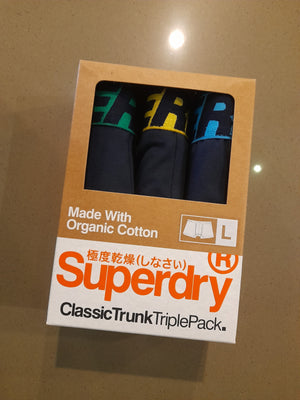 Superdry Trunk Triple Pack - Navy Multipack