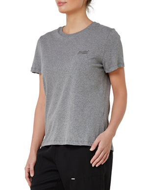 Superdry Orange Label Elite Crew Tee - Charcoal Marle