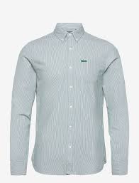 Superdry Vintage Oxford Shirt- Green Ticking Stripe