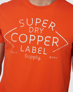 Superdry Workwear Tee- Lava Orange