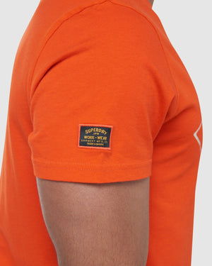 Superdry Workwear Tee- Lava Orange