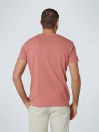 No Excess Solid Cotton Tee - Coral